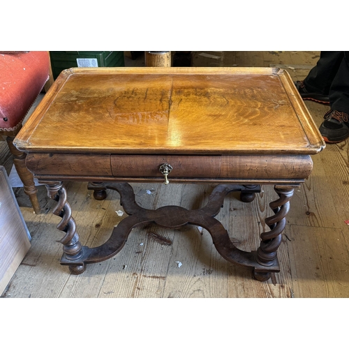 69 - Victorian walnut occasional table