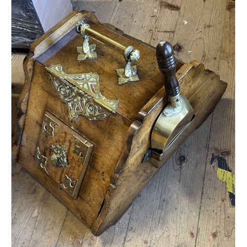 70 - Victorian elm coal box