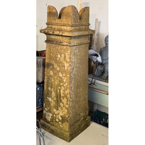 575 - Good tall Victorian clay chimney pot