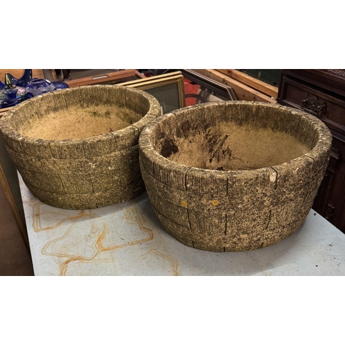 921 - 2 stoneware tubs