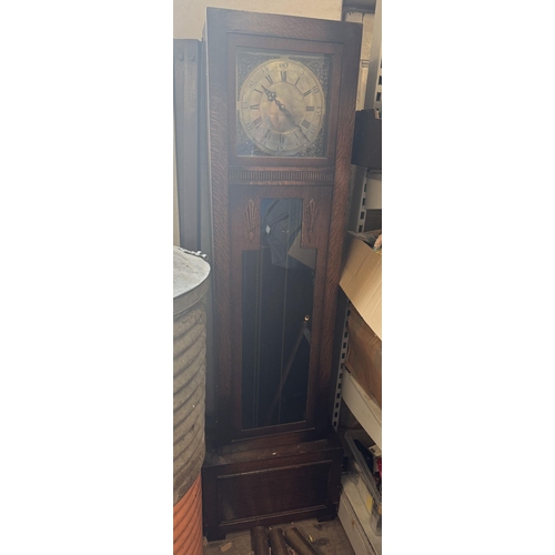 1127 - Oak longcase clock