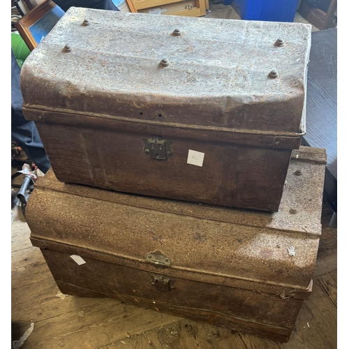 1132 - 2 tin trunks