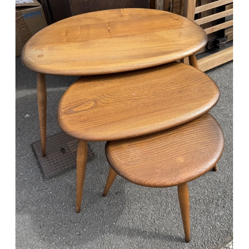 Nest Ercol golden dawn pebble tables