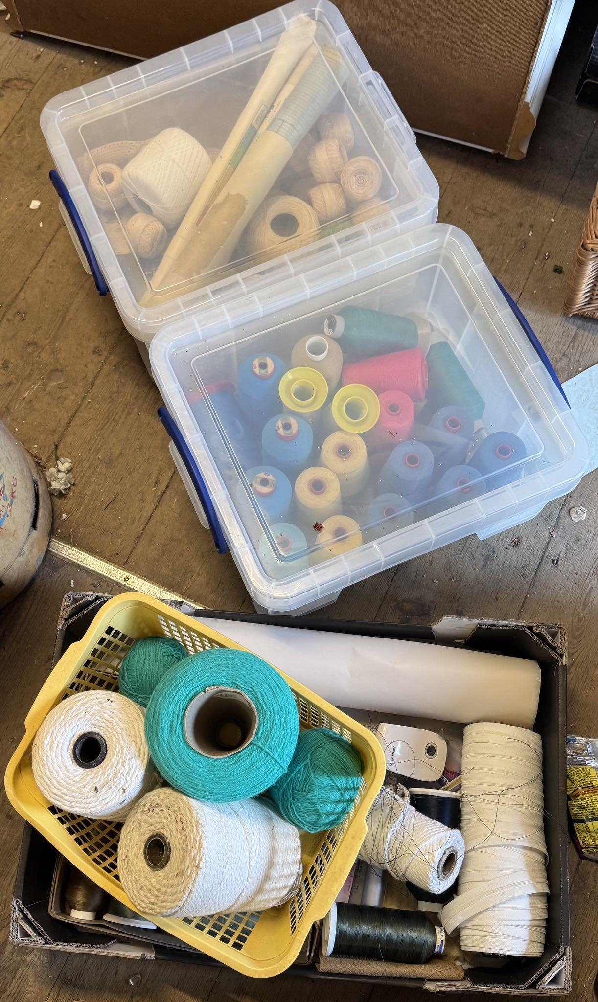 3 boxes wool