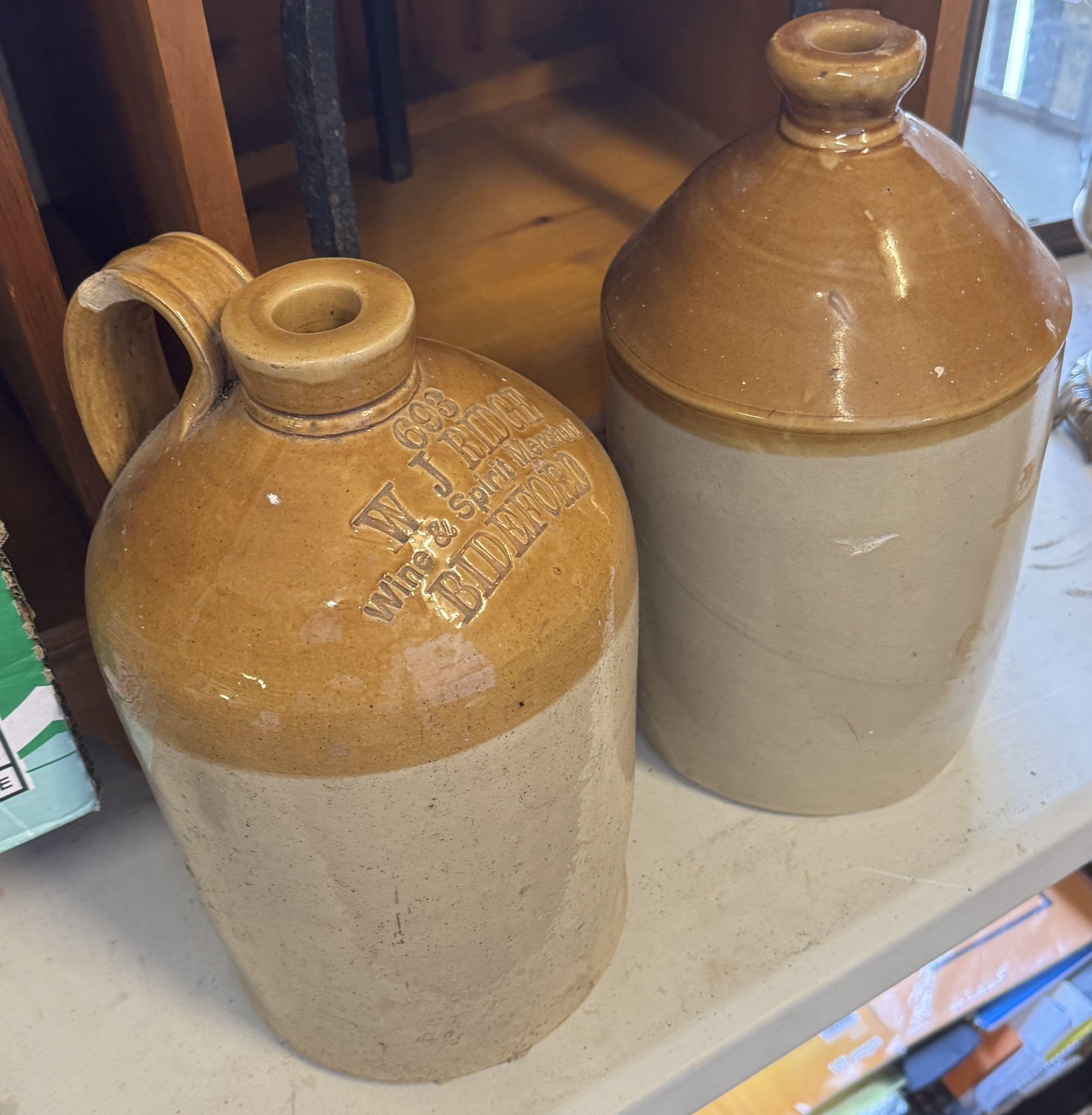 2 cider jars