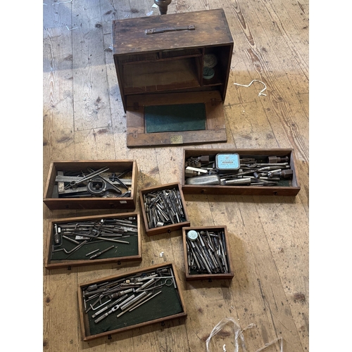 Vintage tool chest & contents