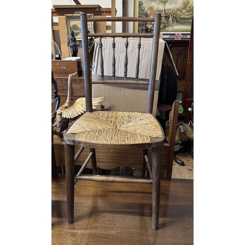 312 - Rush seated chair