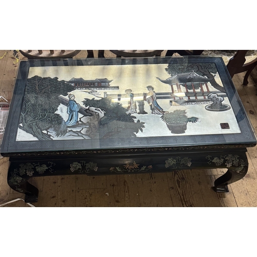 333 - Oriental lacquered coffee table