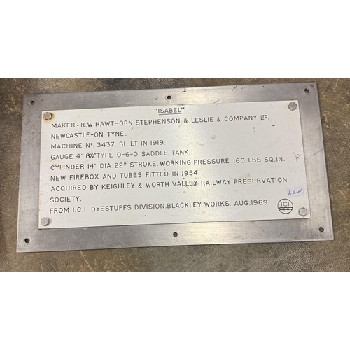Train name plate