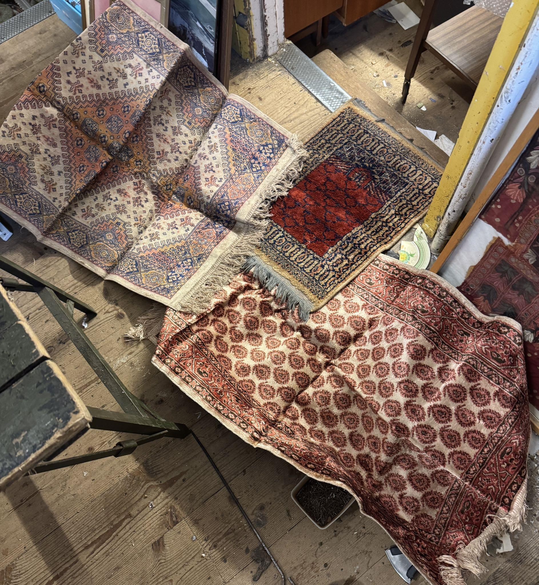 3 small rugs