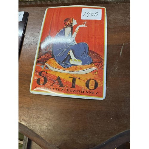 290B - small metal advert sign