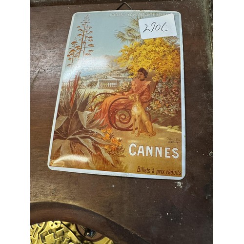 290C - small metal advert sign