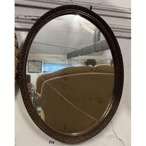 286 - Oval gilt mirror