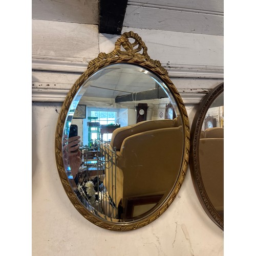 285 - Oval gilt mirror