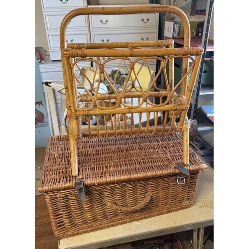 Cane basket & rack