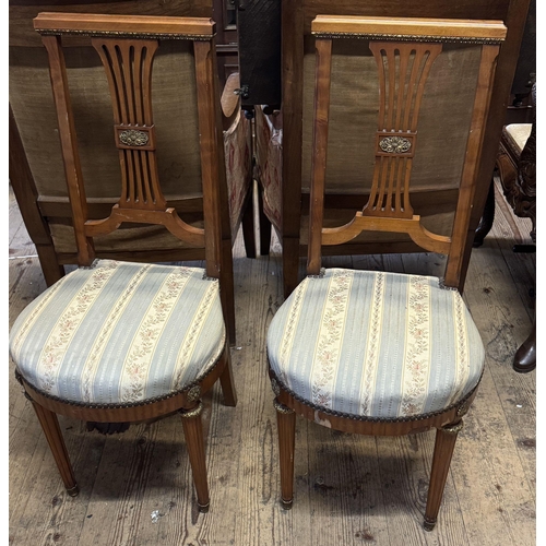 294 - Pair French chairs