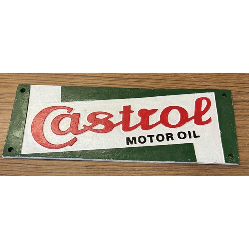 312 - Cast iron Castrol oil sign