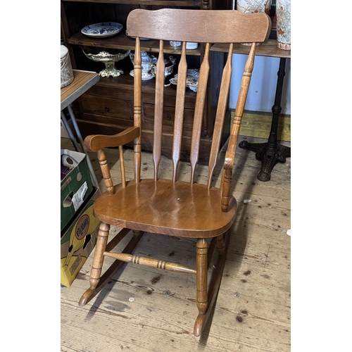 324 - Wooden rocking chair