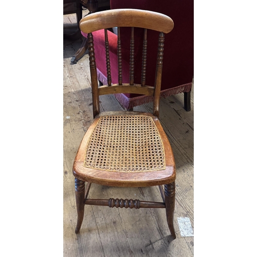 328 - Cane seated chair