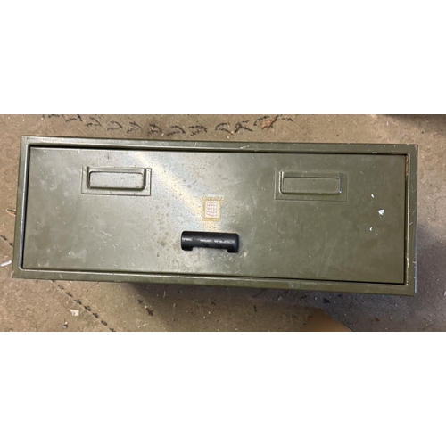 362 - Vintage metal filing drawer