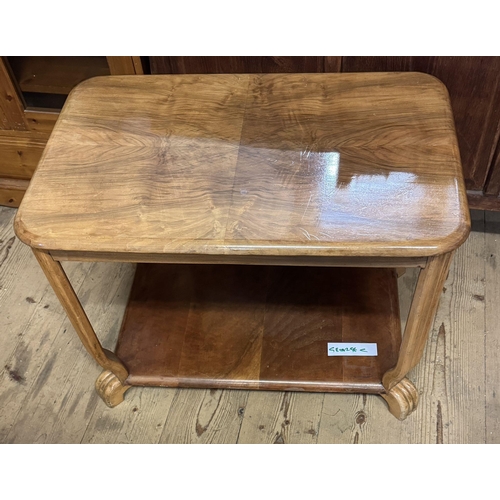 384 - Mid century walnut occasional table