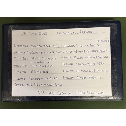 393 - 13 full seats cigarette cards