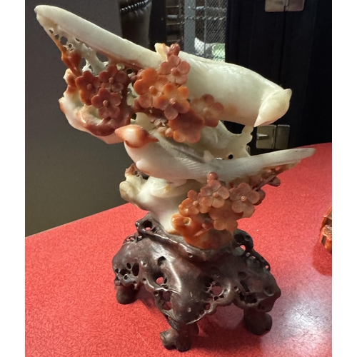 518 - Soapstone figure-Birds