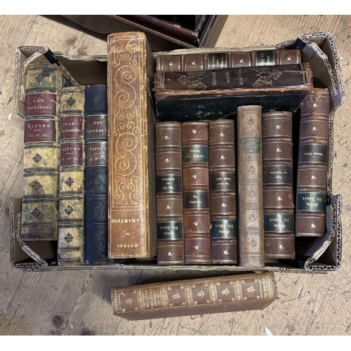 454 - Leather bound books