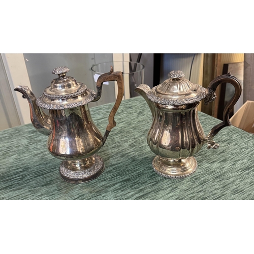 567 - 2 silver plated teapots