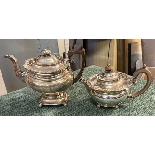 570 - 2 silver plated teapots