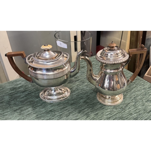 571 - 2 silver plated teapots