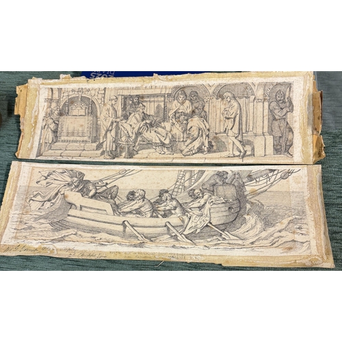 621 - Pair antique drawings