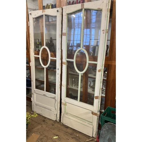 630 - Pair glazed doors
