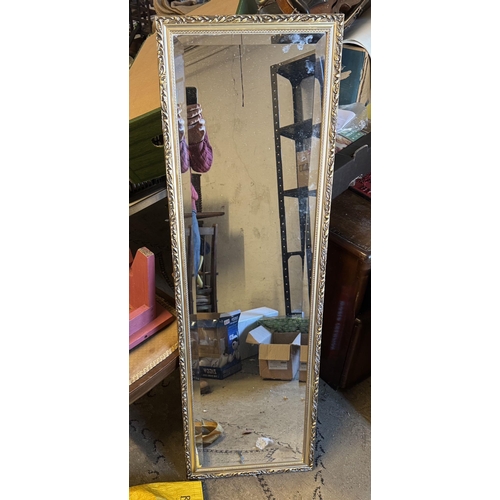 763 - Tall gilt mirror