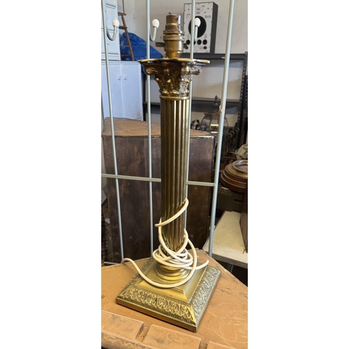 773 - Brass Corinthian lamp
