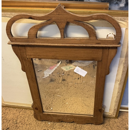 862 - Pine wall mirror