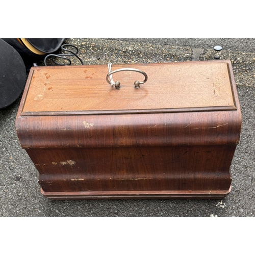 1103 - Walnut cased sewing machine