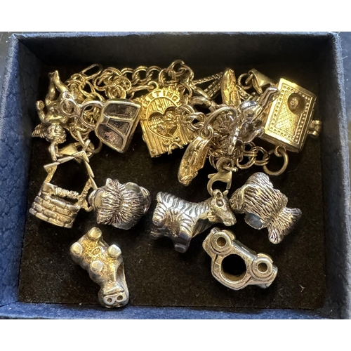 714 - Silver charms