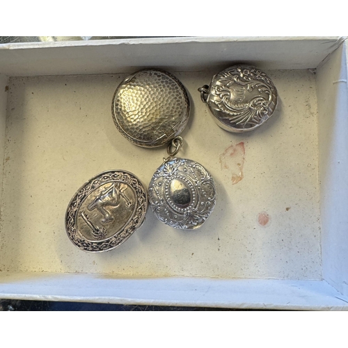 739 - 4 silver caskets