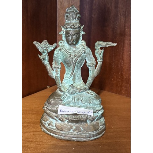 494 - Small bronze deity