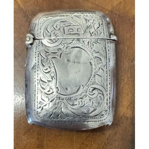 171 - Silver vesta case