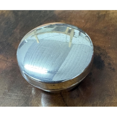 180 - Silver pill casket