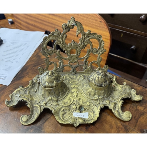 185 - Brass desk stand