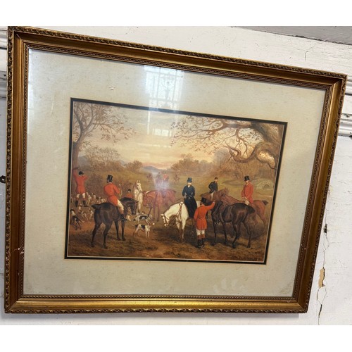 206 - Painting hunting scene