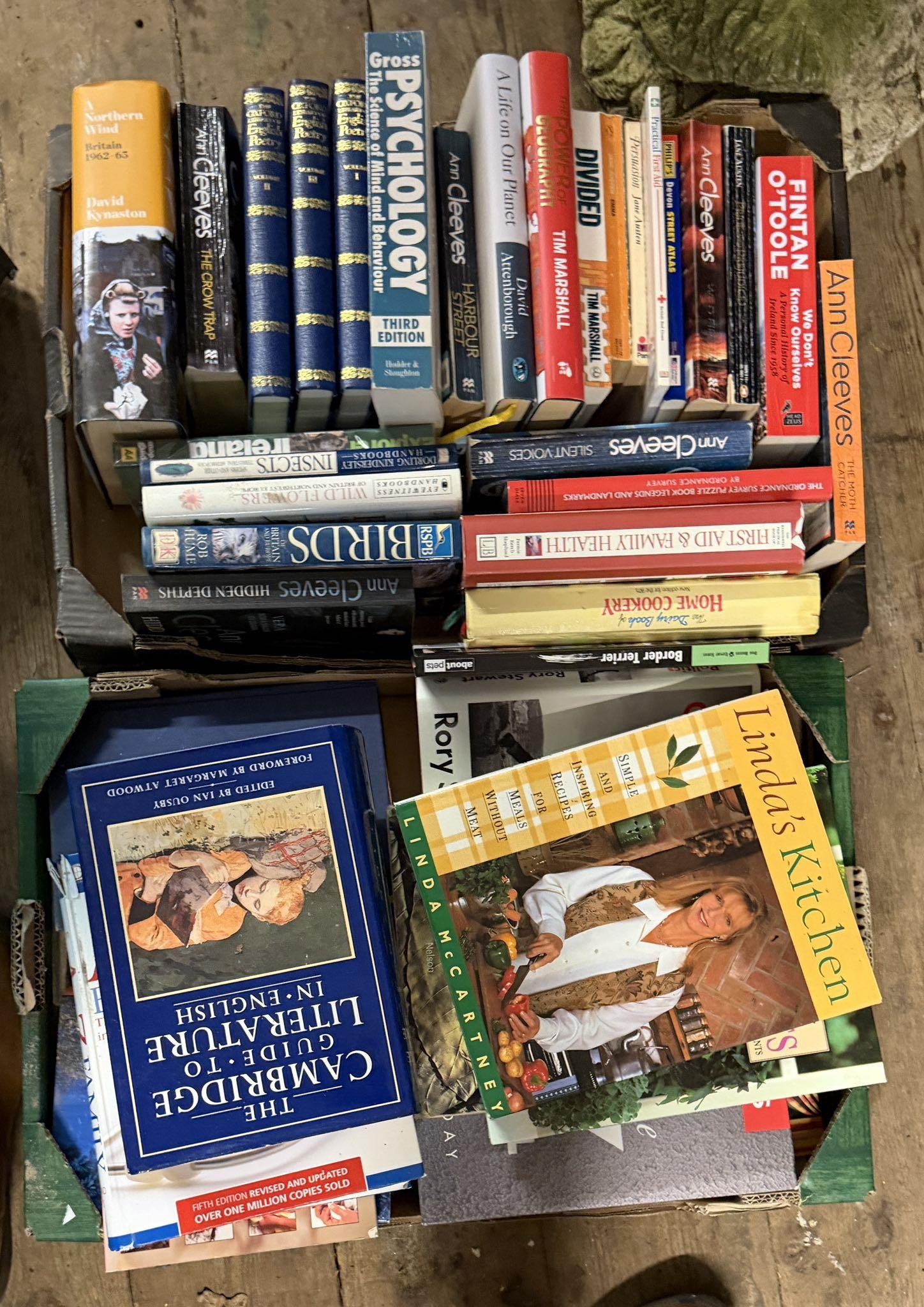 2 boxes books