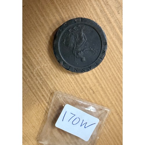 170W - early Britannia coin