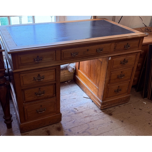 12 - Late Victorian pedestal desk