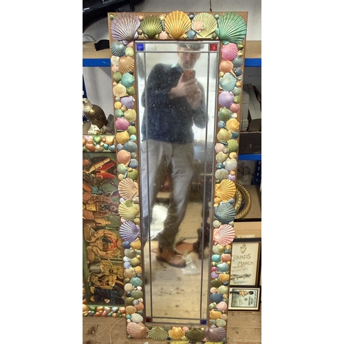 22 - Shell decorated mirror