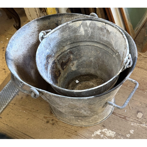 29 - Galvanised buckets