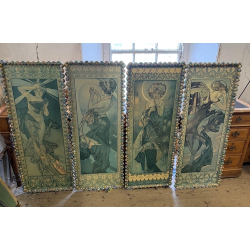 3 - 4 shell decorated prints